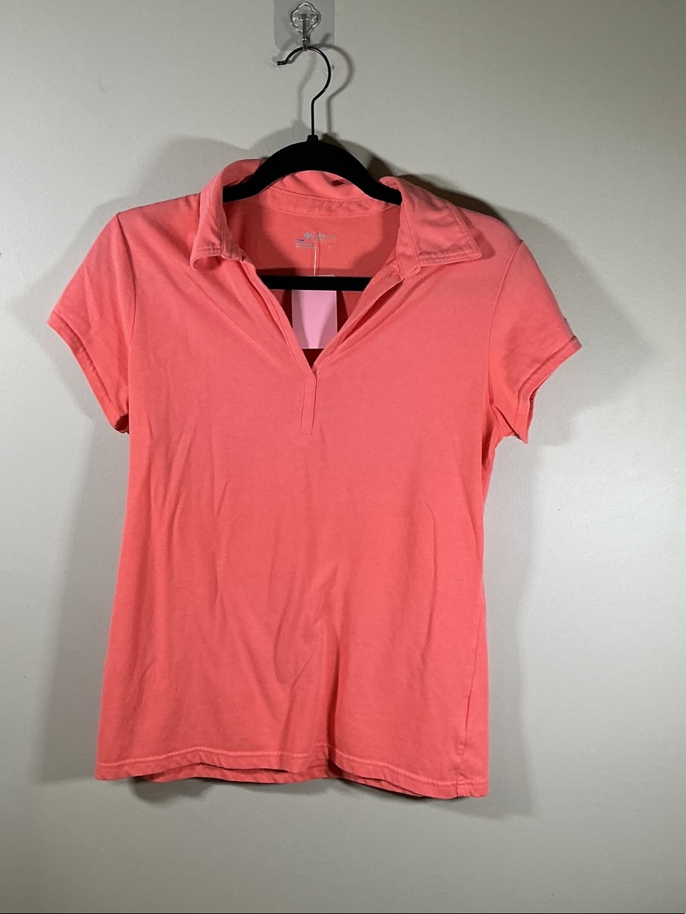 Columbia Coral Pink Performance Polo Shirt Women’s Medium